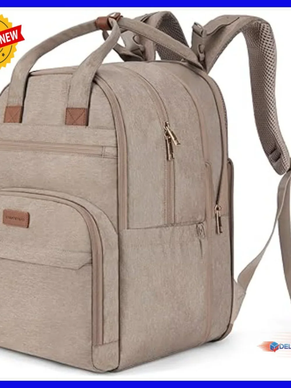 Large Diaper Backpack with Changing Pad, 25L Travel Bag for Parents